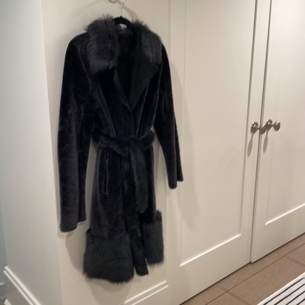 SHEARLING COAT REVERSIBLE!